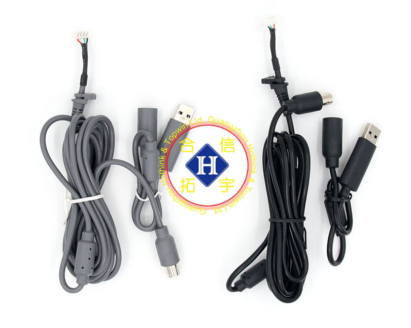 XBOX360有线手柄USB线 XBOX 360薄机有线手柄接驳线5PIN维修