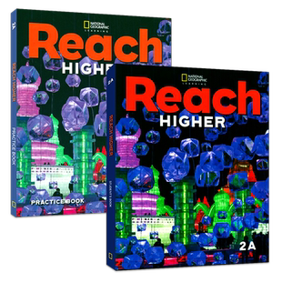 美国国家地理出版社原版Reach Higher Student Pack 2A学生用书练习册 儿童青少年英语入门教材培训鲸鱼外教小学教辅 顺丰发货