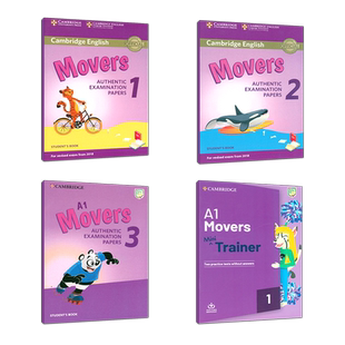 原版进口正版2020新版yle真题集剑桥少儿英语二级考试教材Cambridge english Pre A1 Movers全真备考资料真题套装 顺丰发货