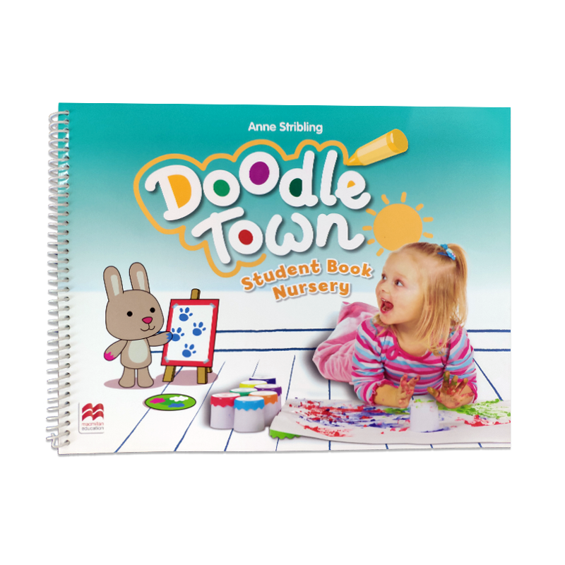 【进口直营】原版进口涂鸦小镇麦克米伦幼儿英语 Doodle town 学生教材 N级别 美式英语综合课程体系 赠IPAD