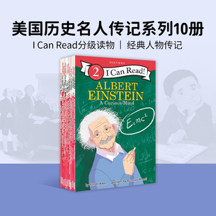 华盛顿 海伦凯勒 Can 亚历山大汉密尔顿 马丁路德金 林肯 2系列 level Read 10册I 美国历史名人传记英文原版