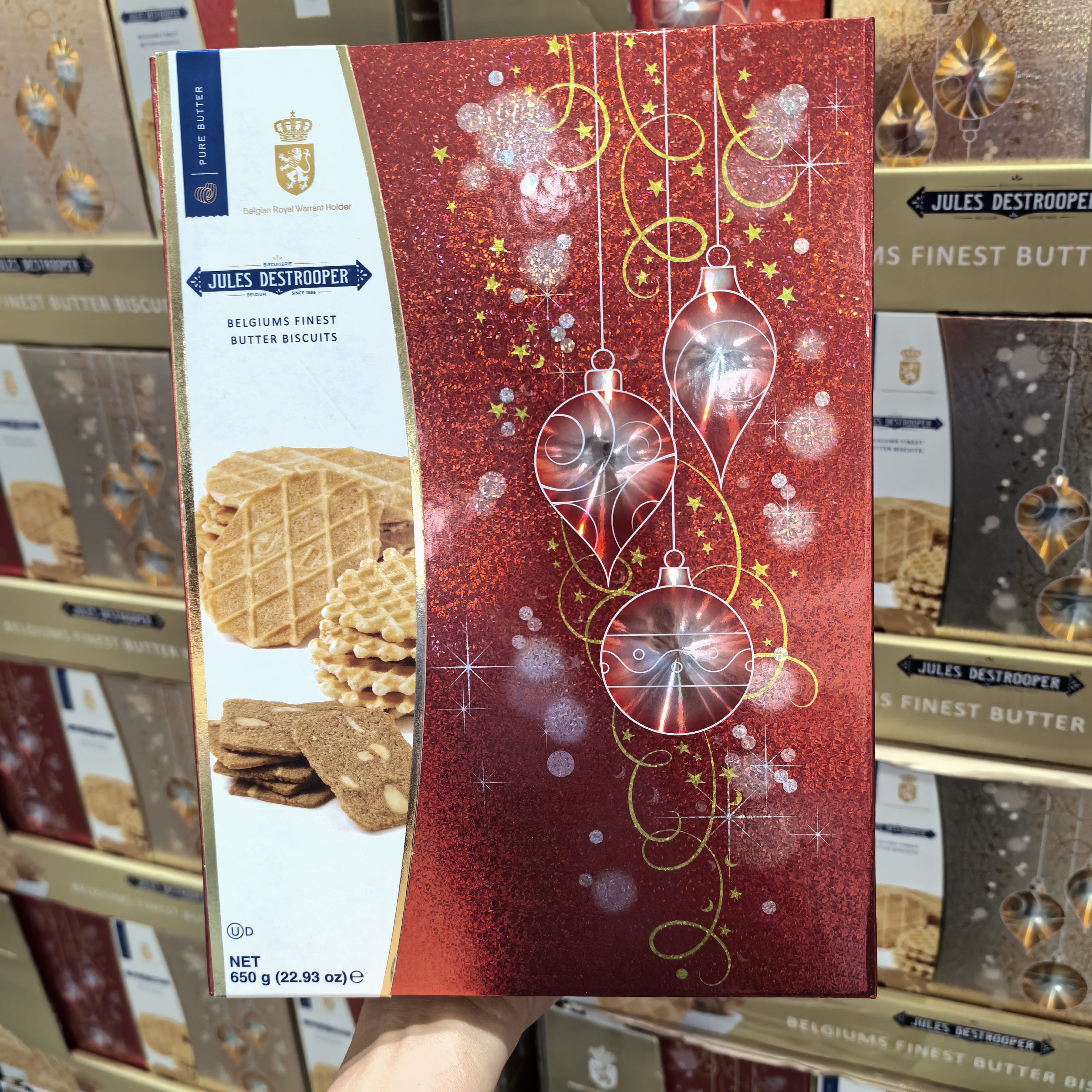 开市客代购 比利时进口扁桃仁薄脆饼干黄油饼干650g 混合口味