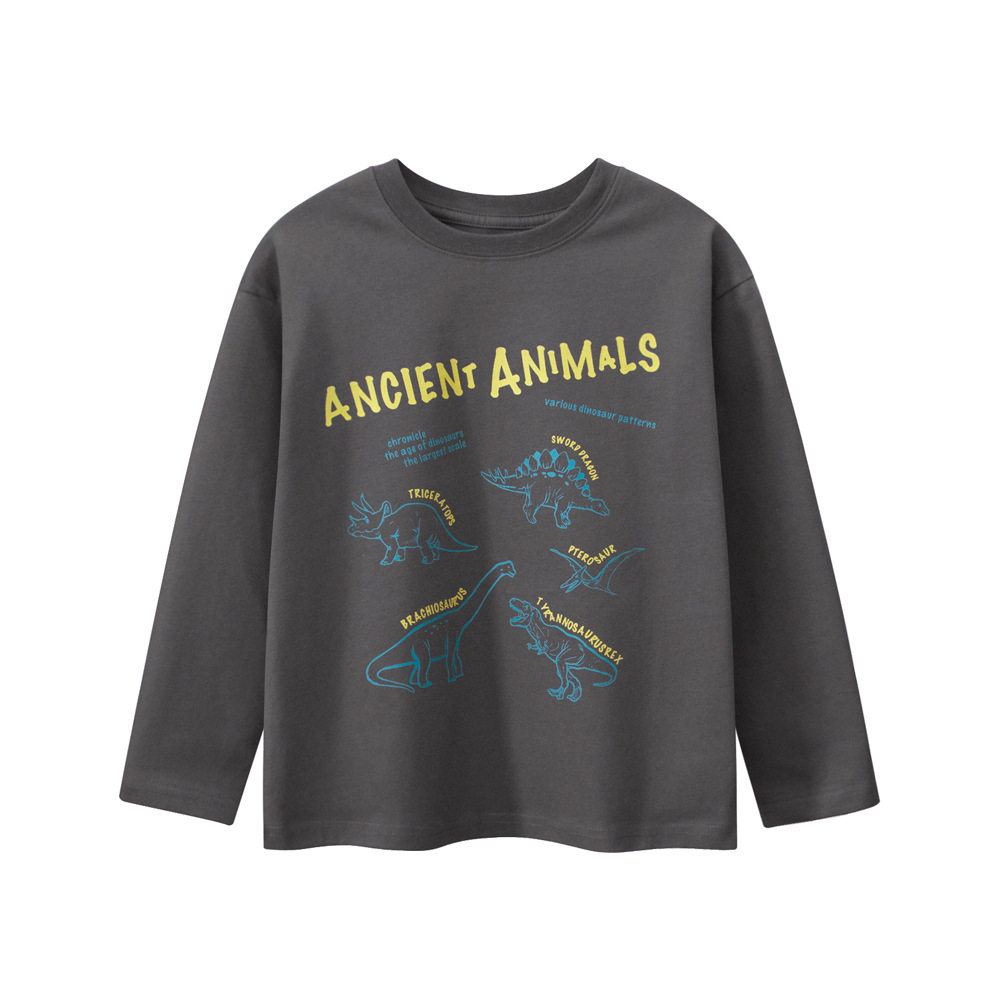 GRrr品牌纯棉韩版童装春秋季儿童长袖T恤 中大童男孩子恐龙打底衫,童装/婴儿装/亲子装,T恤,淘宝优惠券,粉丝福利购,淘宝优惠卷