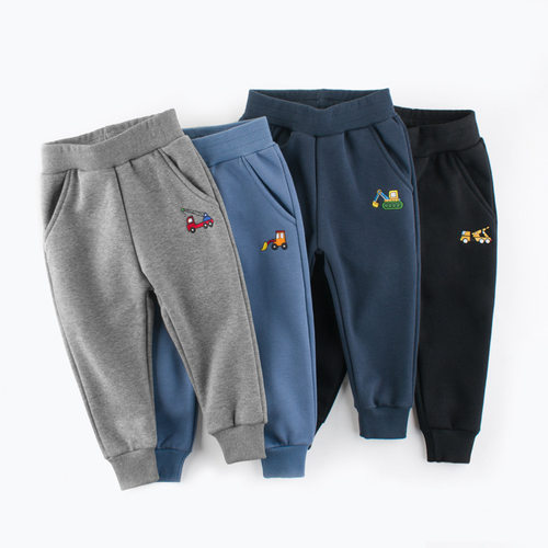 27kids品牌特价休闲长裤加绒男童