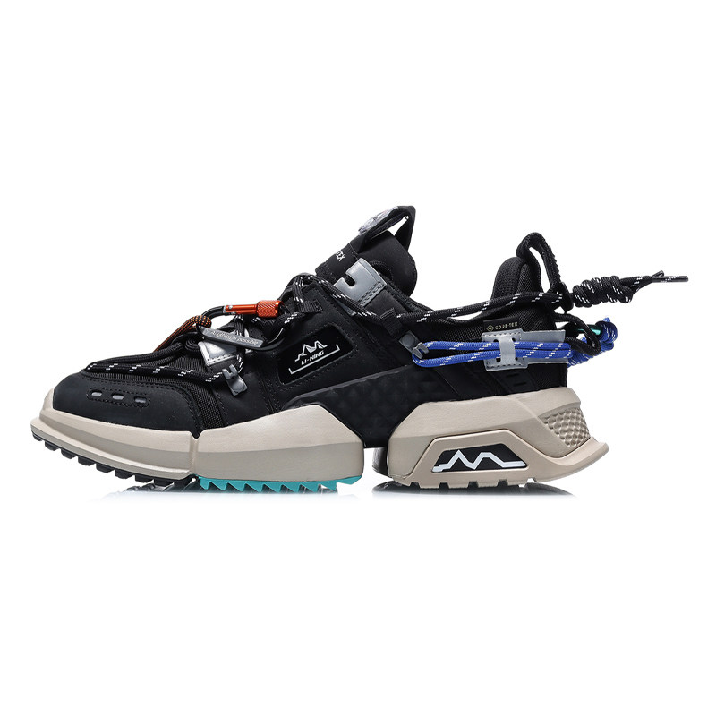 中国李宁男鞋新款盘古gtx时装周走秀潮流老爹鞋休闲鞋aglq135