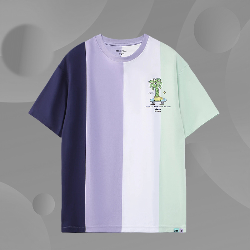 李宁正品男子运动休闲短袖T恤