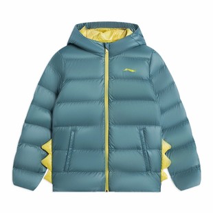 短款 男女童超輕羽絨服保暖防寒連帽外套YYMS019 李寧正品 Lining