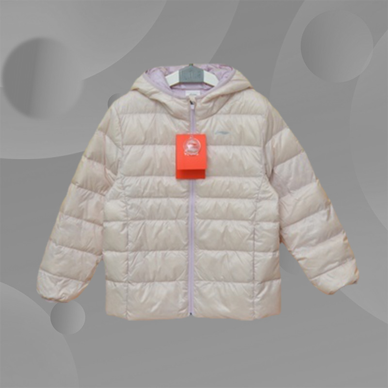 李宁冬季新品男大童白鸭绒轻薄保暖运动超轻短羽绒服YYMR003