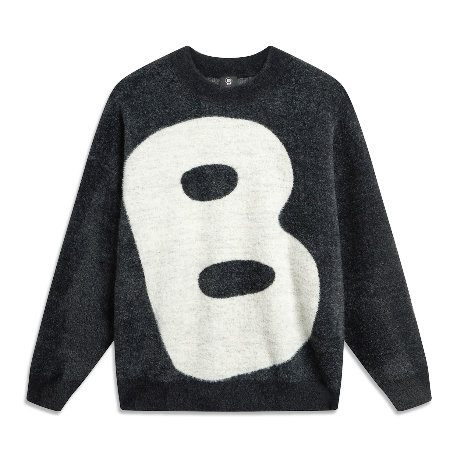 Lining/李宁正品冬季男子反伍系列保暖宽松圆领运动编织衫AMBT147