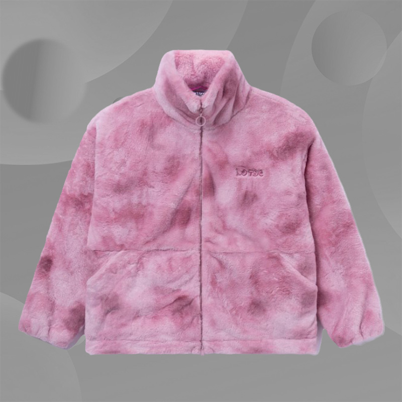 中国李宁冬季新款草莓熊毛绒保暖女子时尚舒适潮流外套 AFMR008