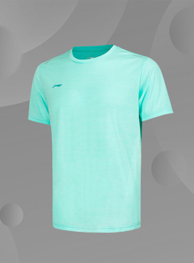 李宁正品新款夏季男子时尚潮流透气圆领运动休闲短袖T恤ATSS599