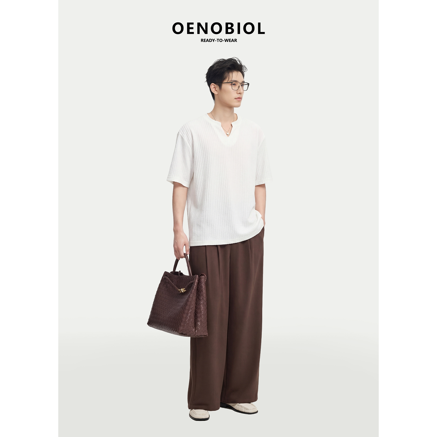 【冰感降温】t恤男2026新款高质量短袖男士春季打底衫半开领上衣