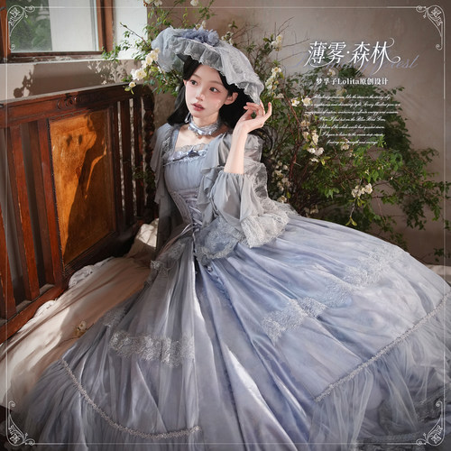 定金【薄雾·森林】优雅鱼骨收腰cla系Lolita*梦孚子