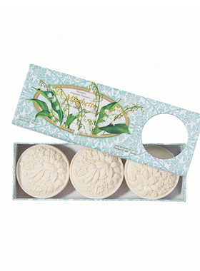 意大利S.A.F芙罗蒂诺铃兰晨露香氛皂礼盒125g*3沐浴伴手礼送礼袋