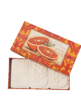 意大利S.A.F芙罗蒂诺托斯卡纳甜橙香氛皂礼盒125g*3沐浴皂伴手礼