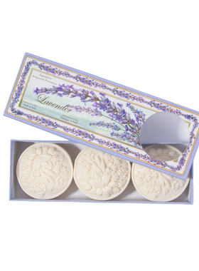 意大利S.A.F芙罗蒂诺薰衣草晨露香氛皂礼盒125g*3沐浴伴手送礼袋