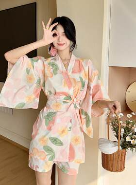 日式和风纯棉洋气汗蒸服