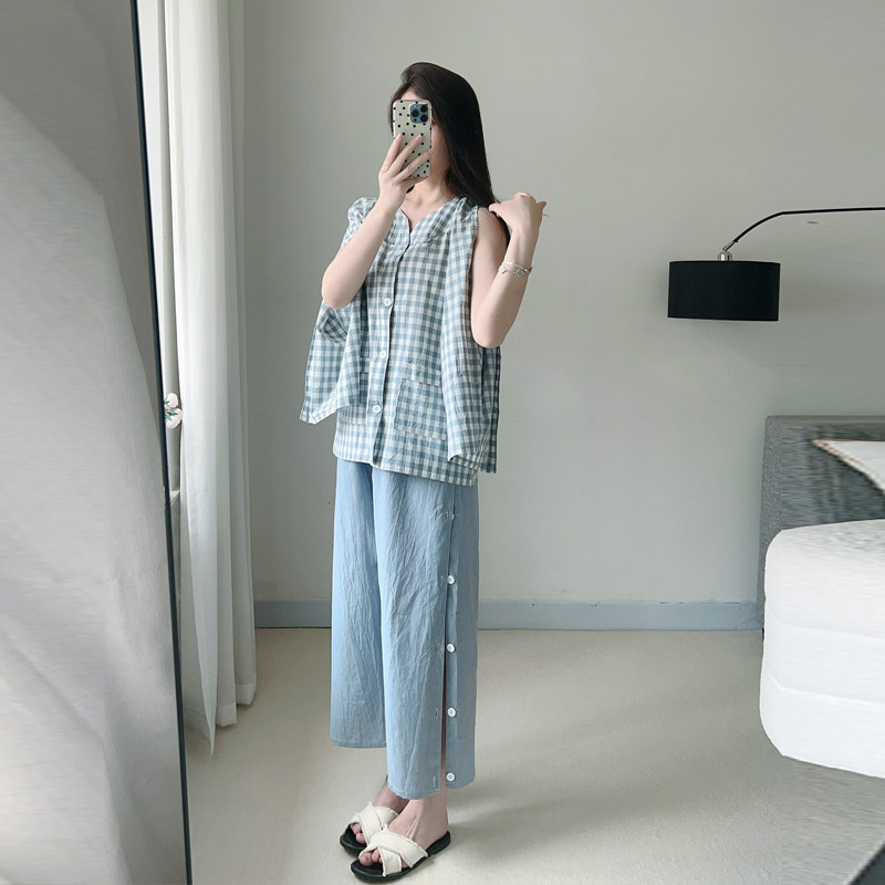 艾灸服纯棉前后开衫中医理疗开背开扣汗蒸服男女款按摩桑拿浴服