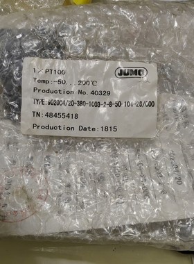 JUMO铂热电阻传感器久茂1XPT100 902004/20维修咨询