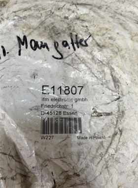 ifm 连接线E11807 全新原装 备件议价