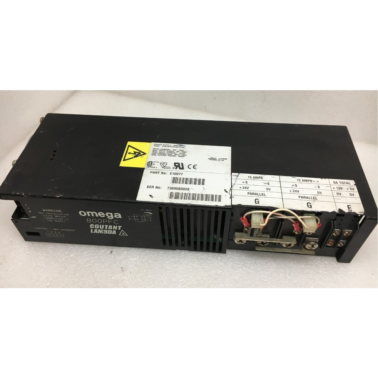 可开票MML800 24GY5 P24GY5P12/5B omega 800PFC工业医疗设备电源