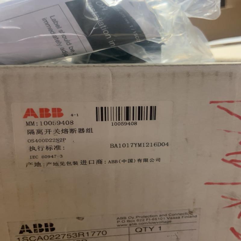 检测Abb OS400D22N2P隔离开关 全新原装正 咨询