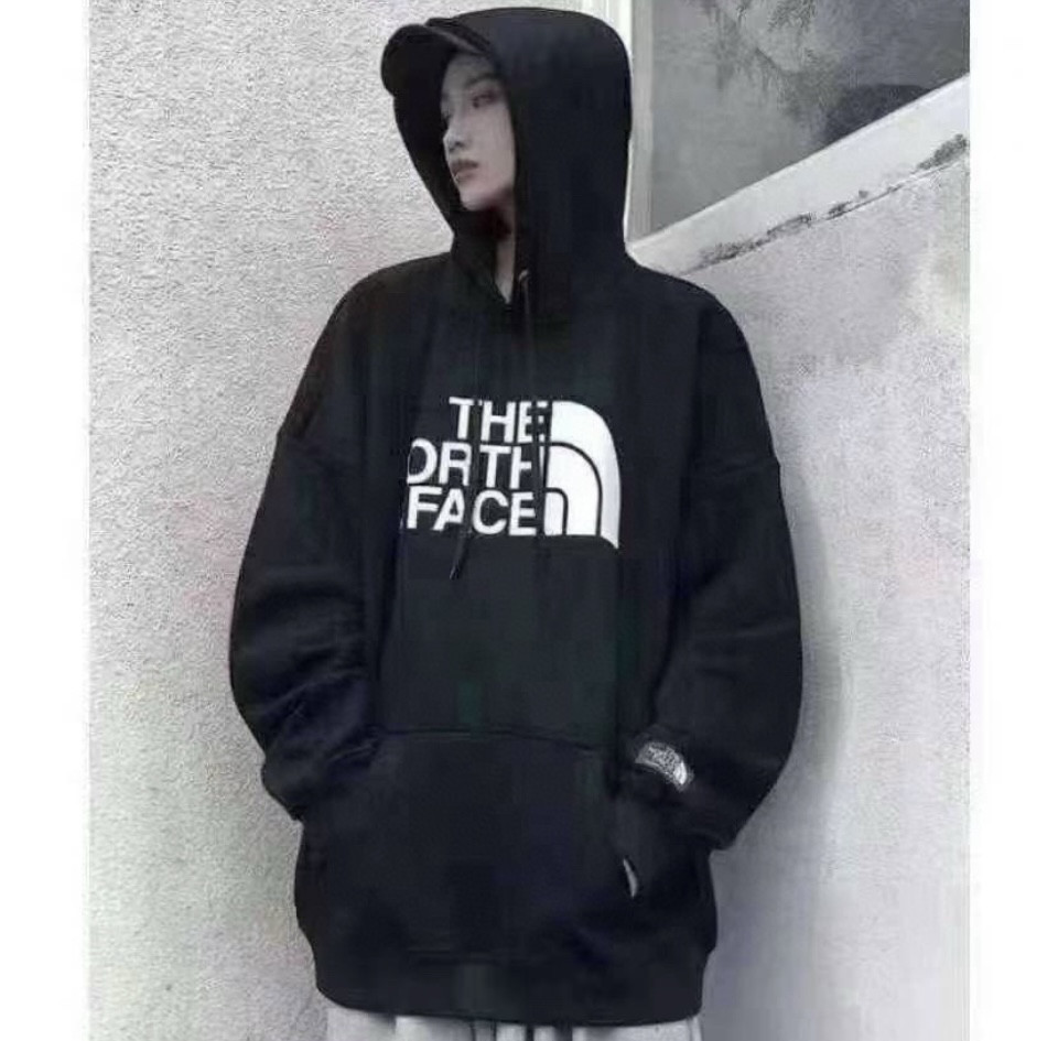 美国正品 THE NORTH FACE/北面秋冬女士休闲字母连帽卫衣 薄绒