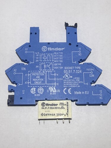 Finder芬德 34.51.7.024.0010 继电器 模组底座93.51.7.024现货