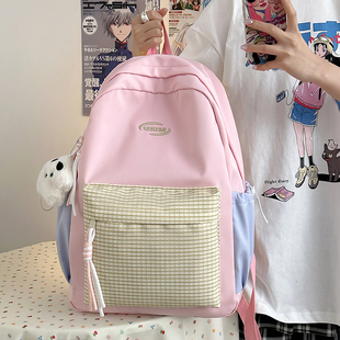 红鹮鸟书包初中生女生高中生2026背包ins风简约韩系大容量双肩包