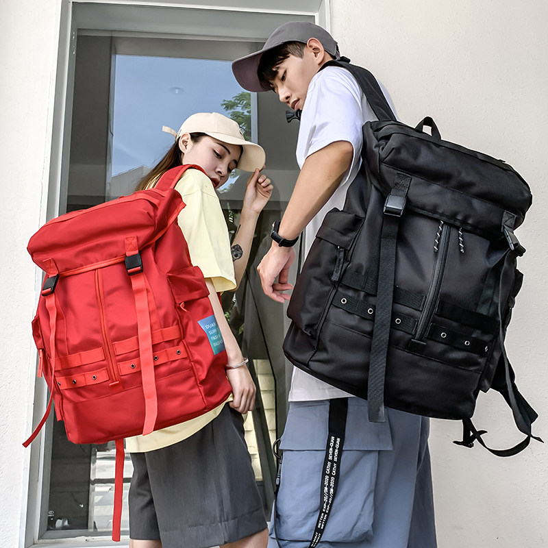 日系潮牌男士电脑旅行双肩包