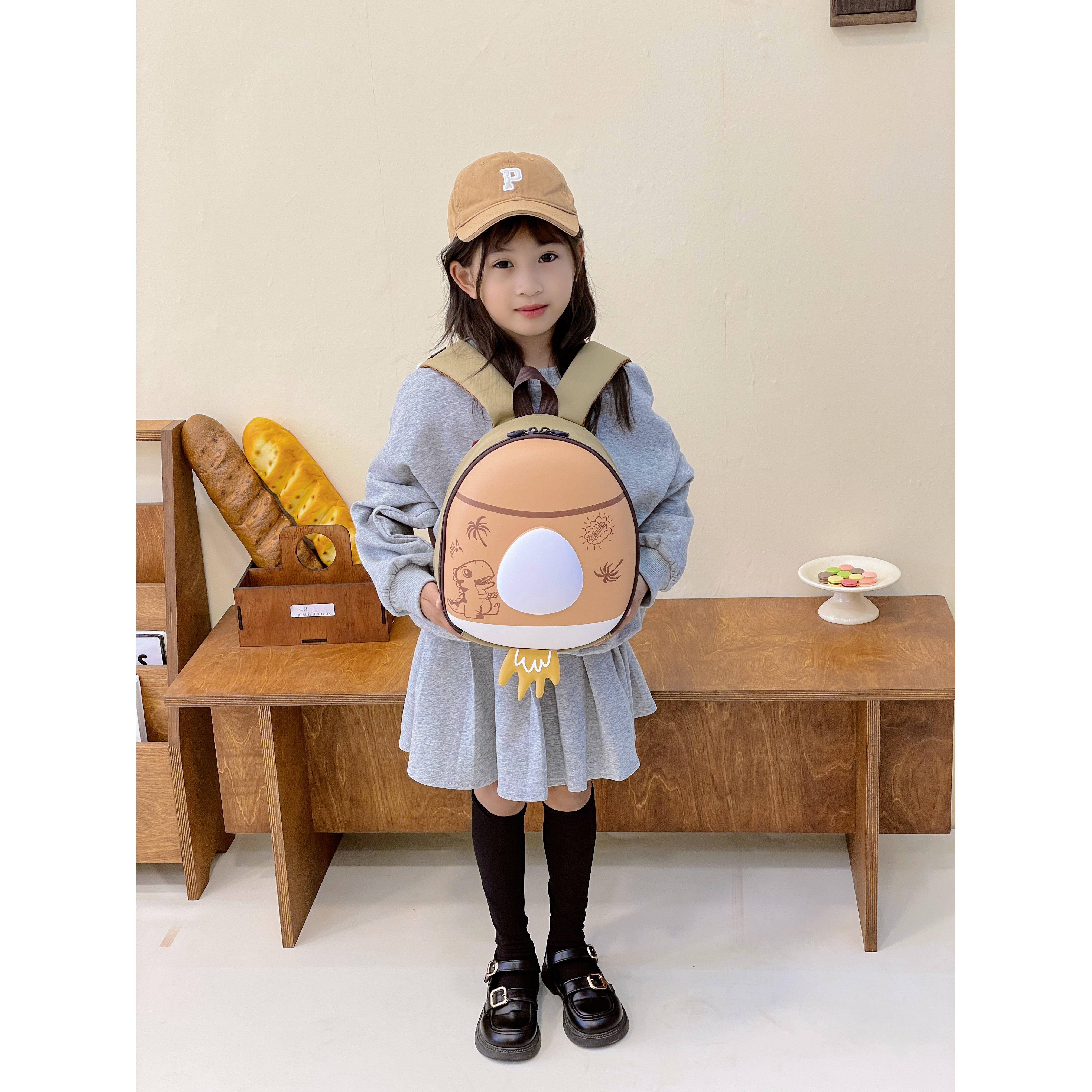 红鹮鸟小学生卡通双肩书包