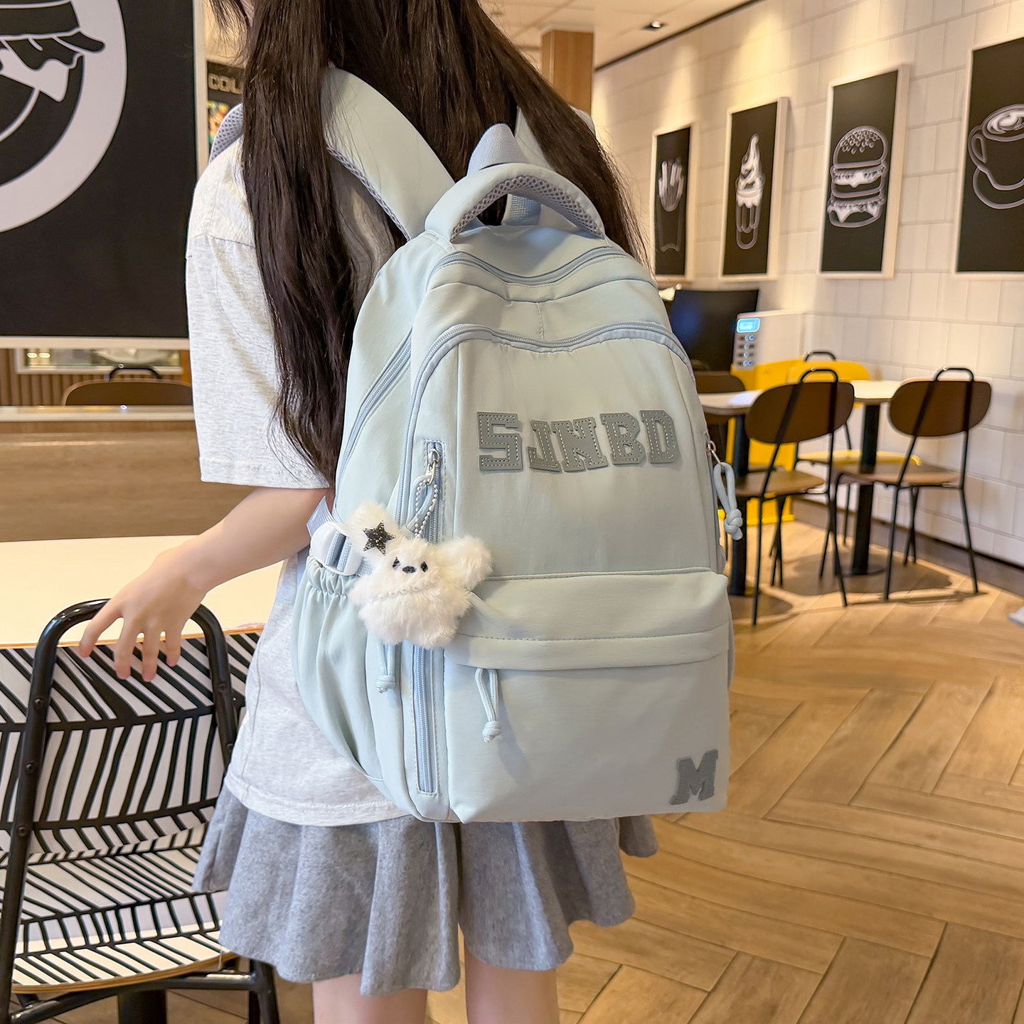 红鹮鸟学院风大容量双肩包男女2026高中学生书包休闲电脑背包