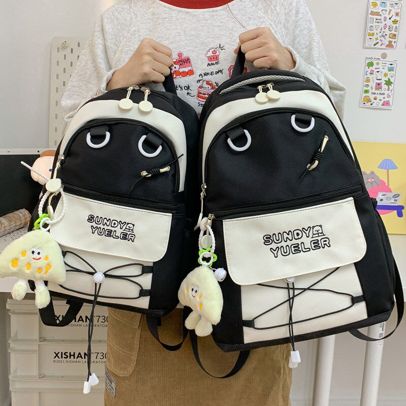 大小款书包ins小众初中女生少年感高颜值大学生双肩包高中生背包