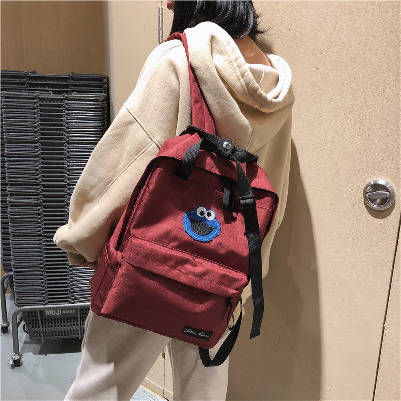 2020新款韓版防水雙肩女包芝麻街卡通背包多功能學生校園手提書包在類目 箱包皮具/熱銷女包/男包, 雙肩揹包中 - 來自Buy2taobao.com提供專業的淘寶代購服務