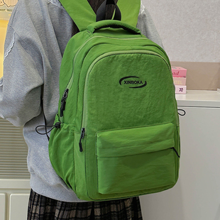 书包女大学生百搭日系初中生高中韩版少女新款双肩包森系旅行背包