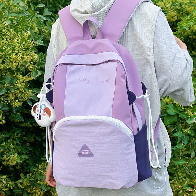 红鹮鸟书包女学生可爱背包2026初高中生大容量轻便旅行双肩包