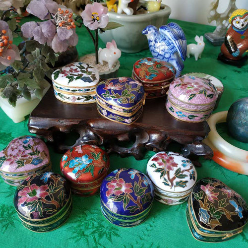 景泰蓝小首饰盒闺房古典