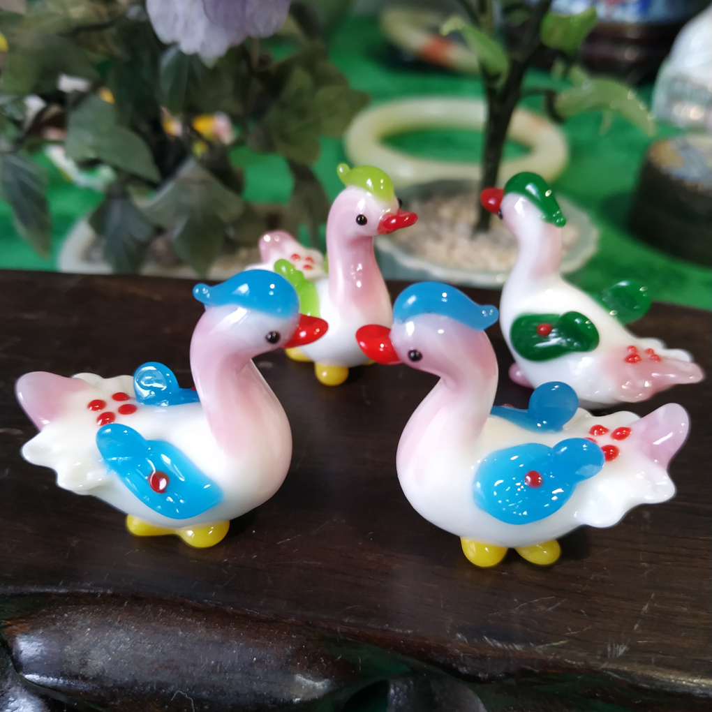 90年传承老料器琉璃可爱风工艺品