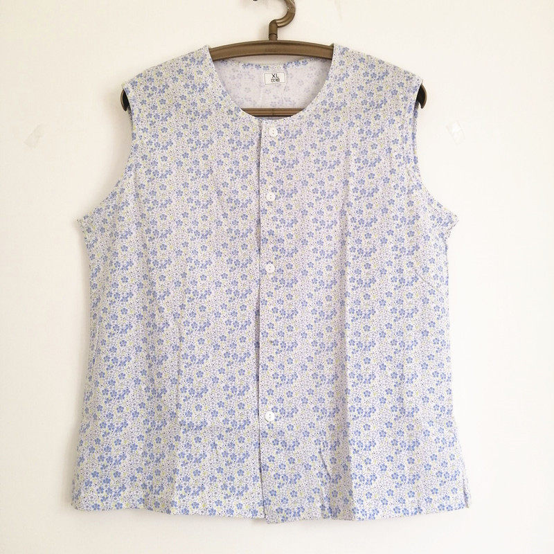 중년 및 노인 여성의 얇은 긴팔 순면 가디건 가을 옷 잠옷 어머니의 긴팔 셔츠 가디건 가을 옷상의