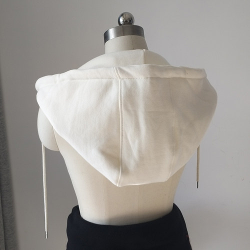 可拆卸羽绒服卫衣帽子