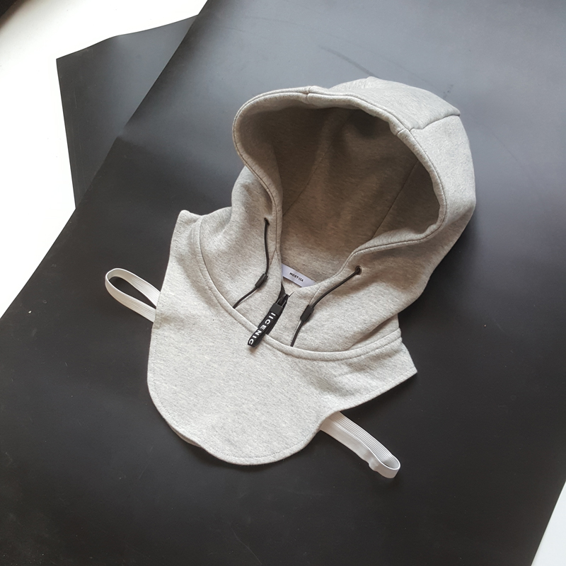 新男女通用和儿童百搭羽绒服卫衣开拆卸拉链假领子衣服帽子