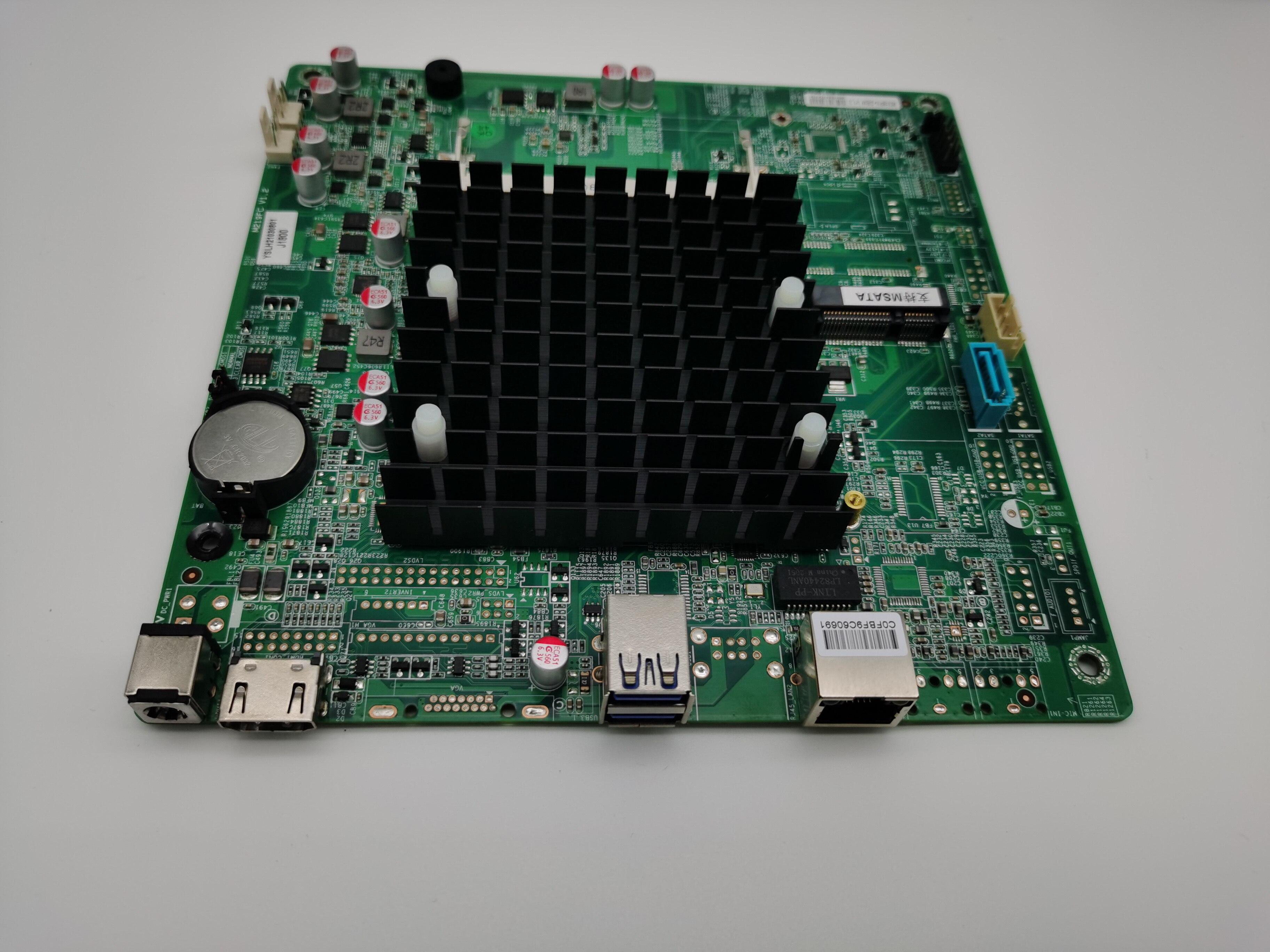 现货 j1800itx迷你主板低功耗无风扇超薄12vdc主板j1800工控主板