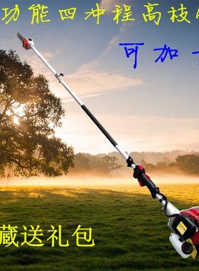 高枝锯汽油高空修枝锯可加长园林修树锯家用果园修枝剪绿化伐木锯
