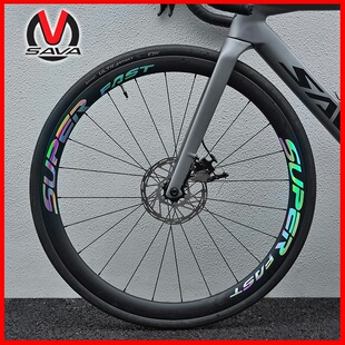 适用萨瓦公路自行车装饰轮组贴纸小配件ex7plus/a7la4/ak105/f20