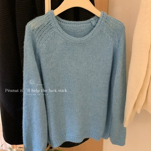 peanut花生家-糖果色彩叠穿搭配毛衣1323