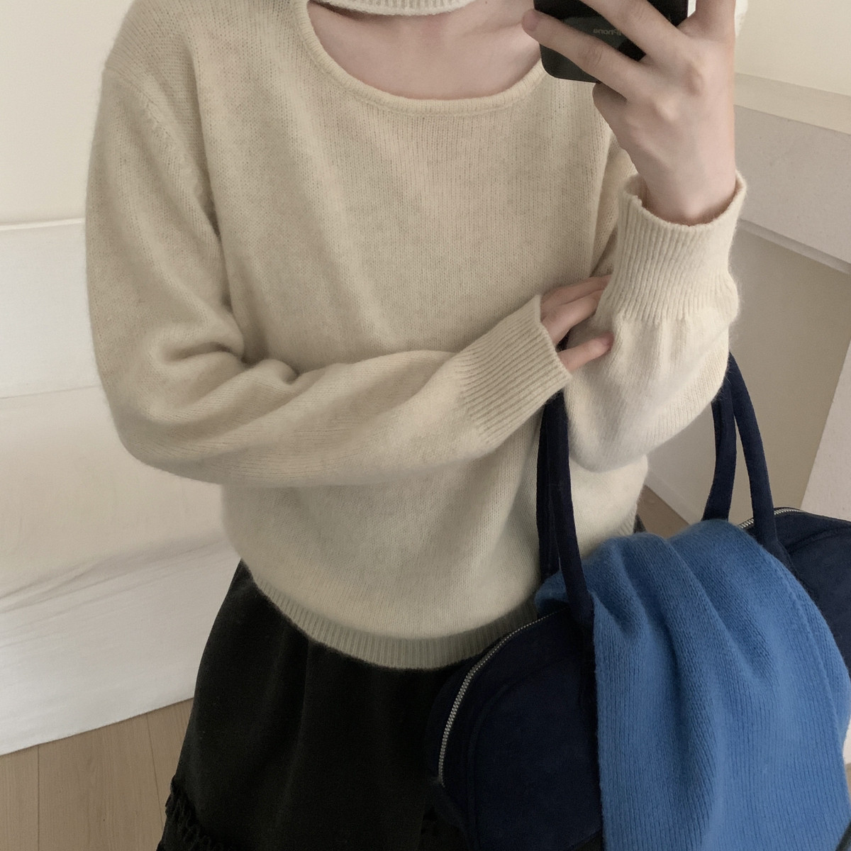 MUUTIS牧缇-女人漏锁骨阿拉善骆驼保暖毛衣（含50.6绵羊毛）LJZ16