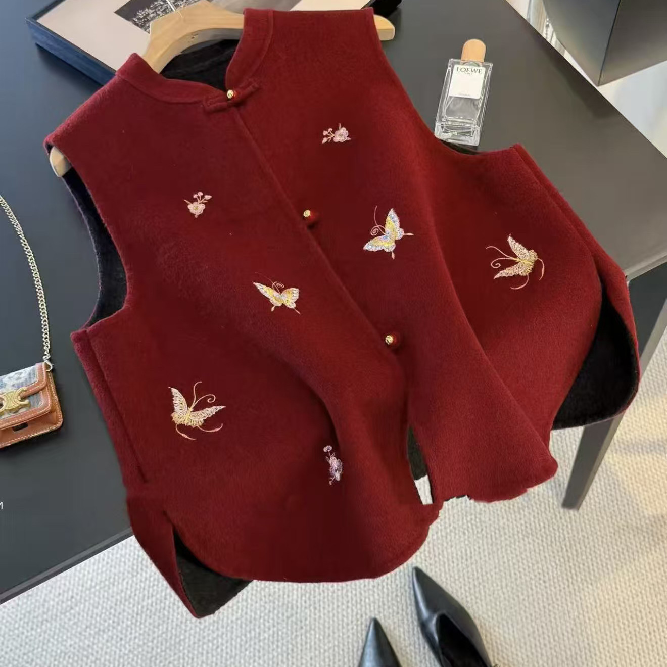 姗姐-热销款爆卖刺绣蝴蝶好寓意国风重工马甲（含70绵羊毛）42234,孕妇装/孕产妇用品/营养,连衣裙,淘宝优惠券,粉丝福利购,淘宝优惠卷