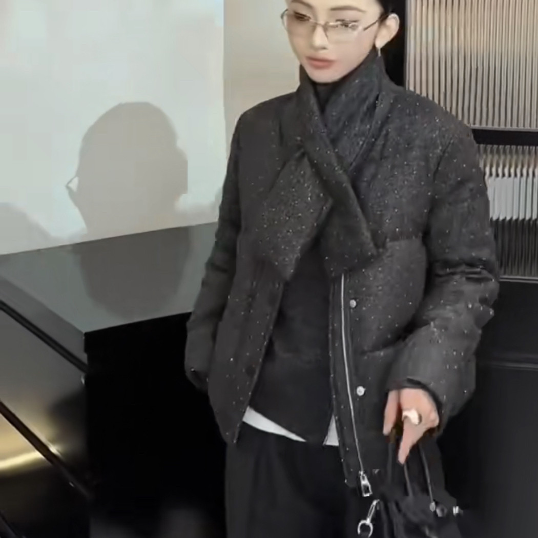 Double romance-面料高级感氛围感保暖羽绒服外套(配围巾)251776