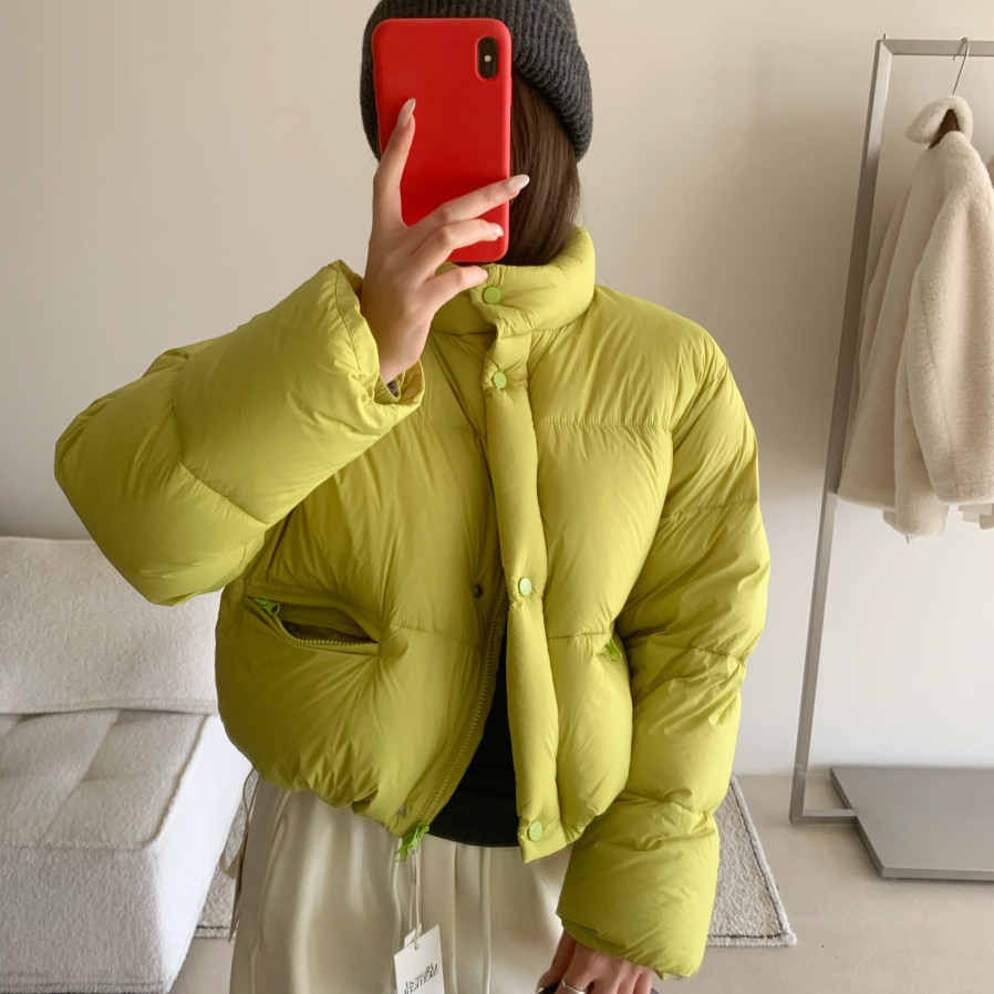 BLESSED MOMENT-入韩系简约纯色泡芙鹅绒服保暖羽绒服外套FYR1360