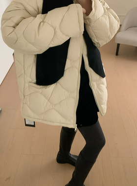 ENJOYABLE-超值一手长显瘦保暖羽绒服外套(配披肩)YSEY63008